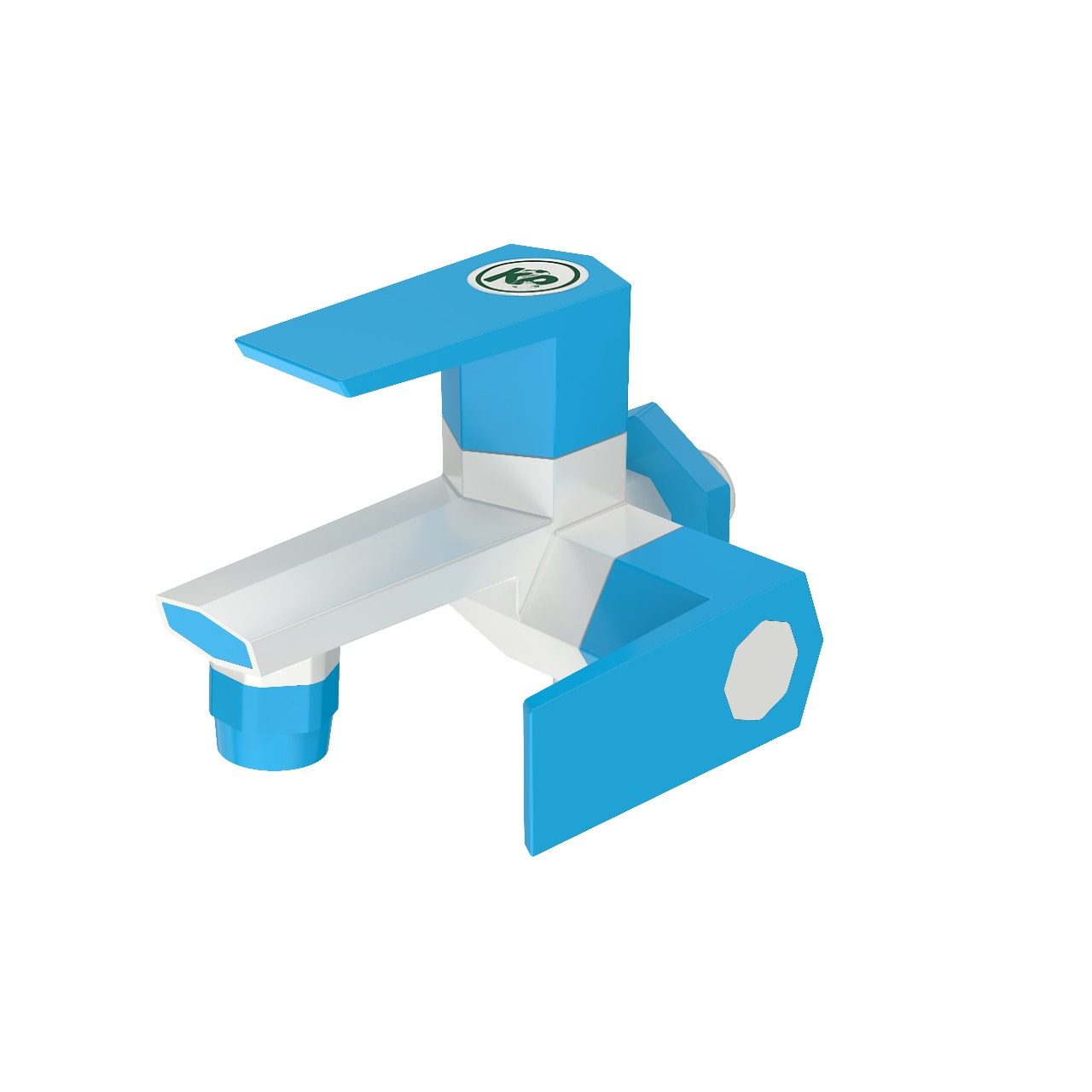 White Plastic 2 in 1 Water Tap Premium - Khodal Plast